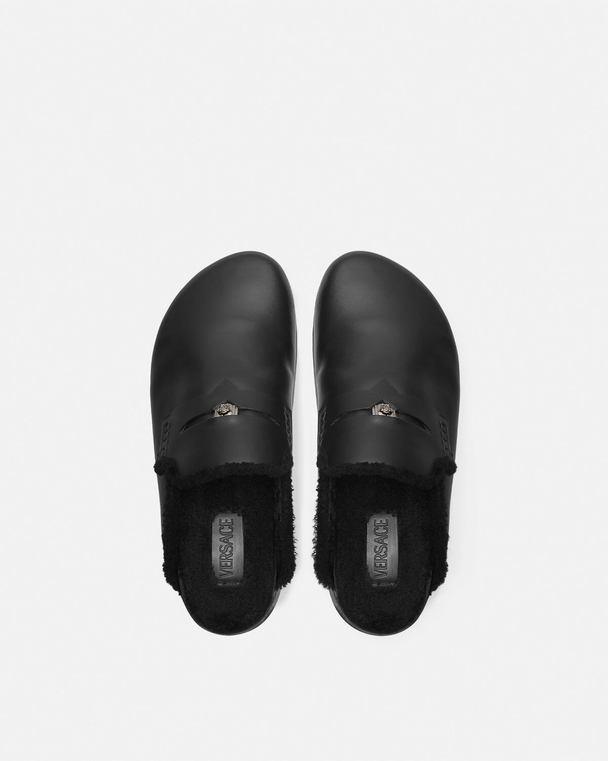 Shearling Medusa Mules - 4