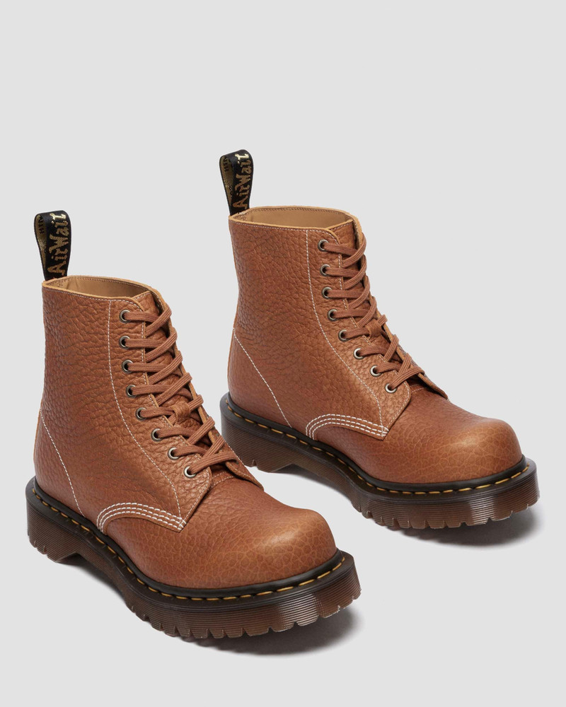 1460 Made in England Soft Boa Embossed Leather Bump Toe Boots 8