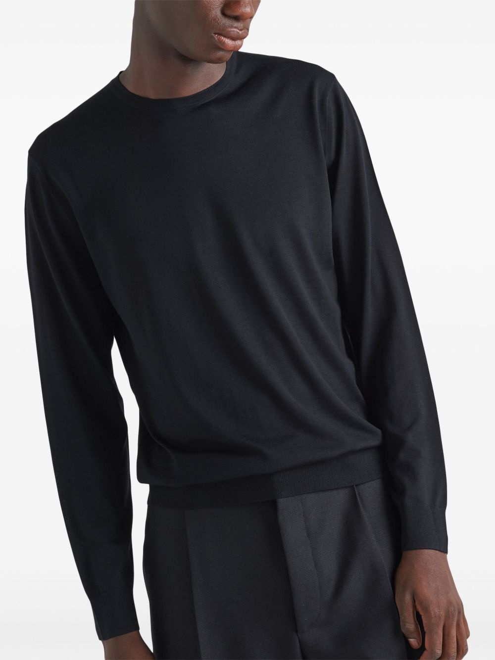 crew-neck wool jumper - 5