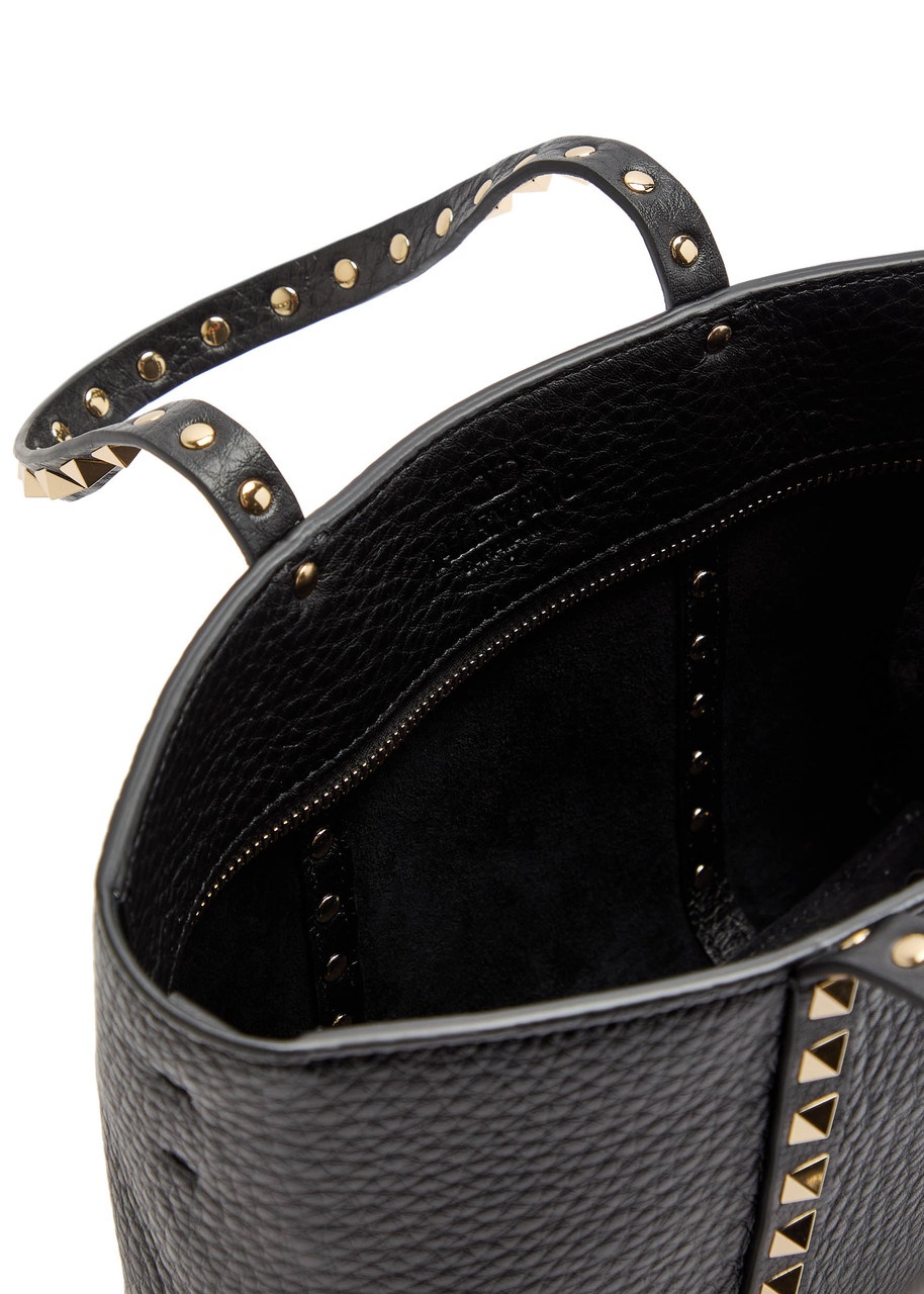 Valentino Garavani Rockstud Mini Grained Leather Tote - 4