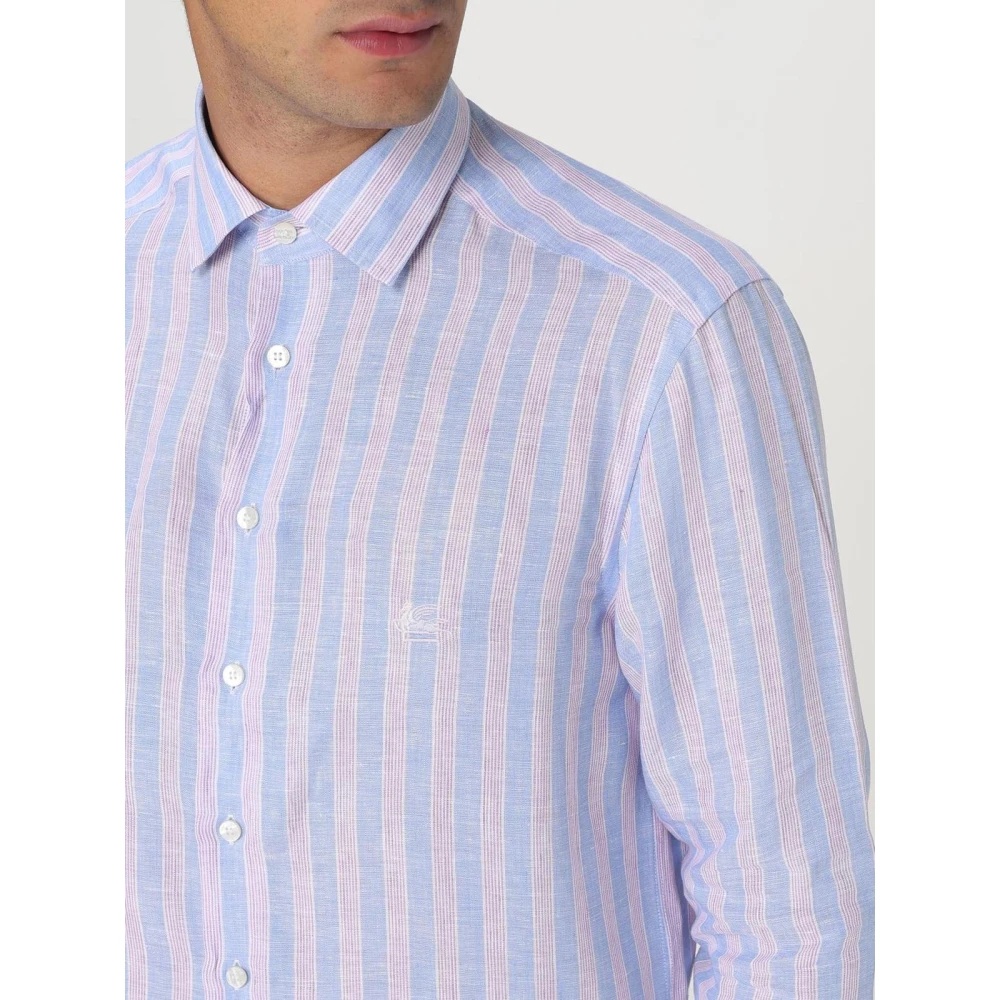 PINK STRIPED CASUAL SHIRT - 5