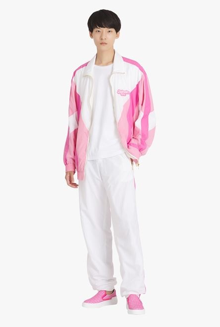 Balmain x Barbie - White and pink nylon sweatpants - 2