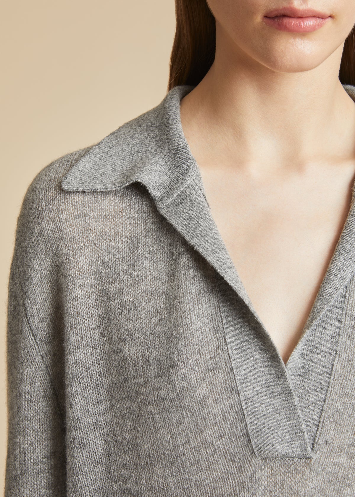 The Jo Sweater in Warm Grey - 4