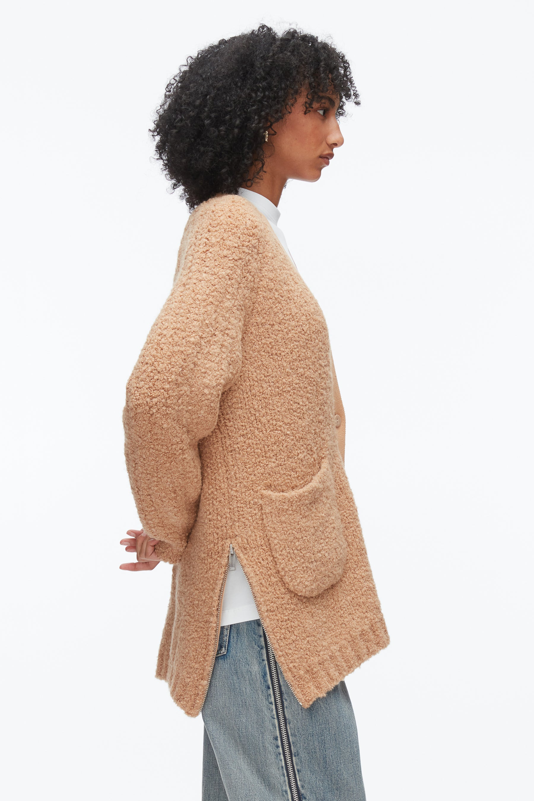 Boucle Cardigan Coat - 4