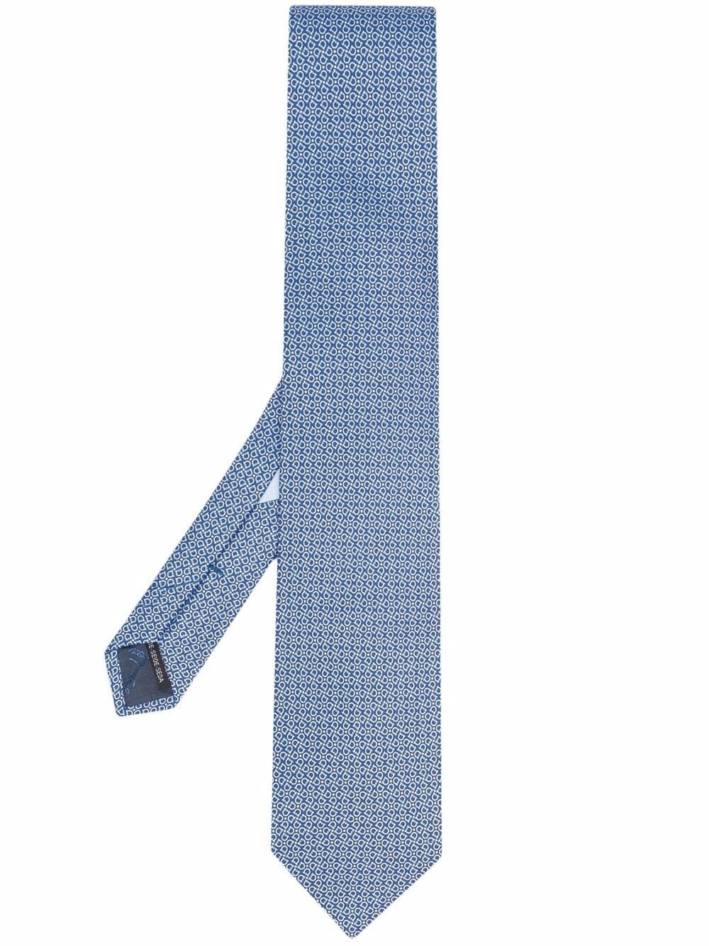 Gancini print tie - 1