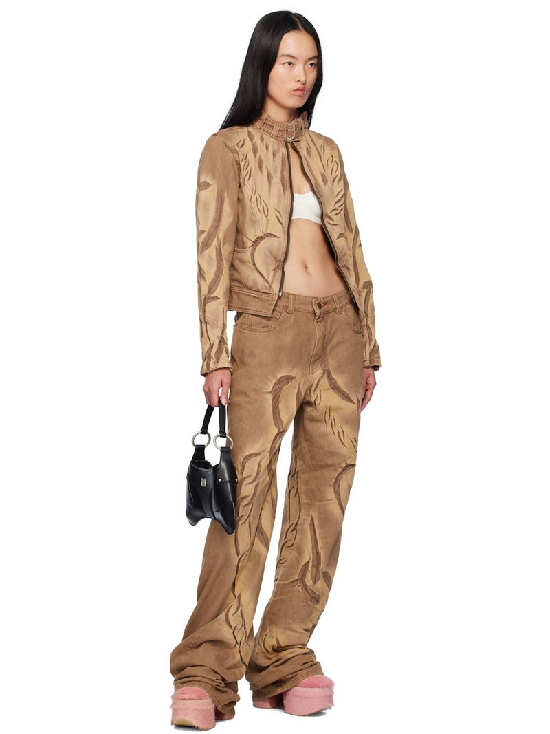 MASHA POPOVA SSENSE Exclusive Brown Boyfriend jeans outlook