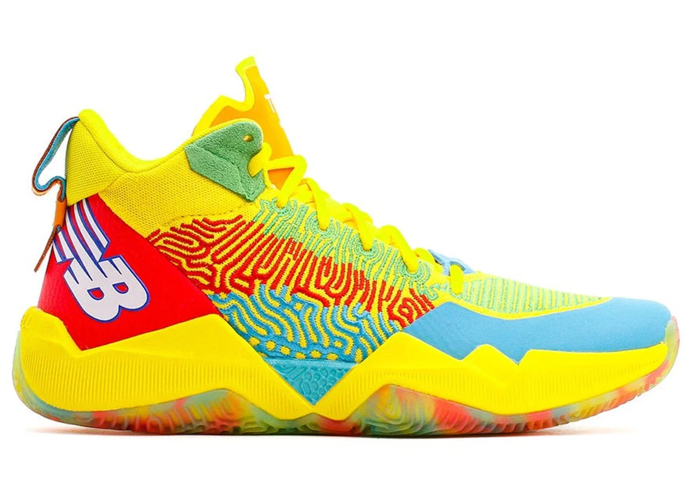New Balance TWO WXY Yellow Teal - 1
