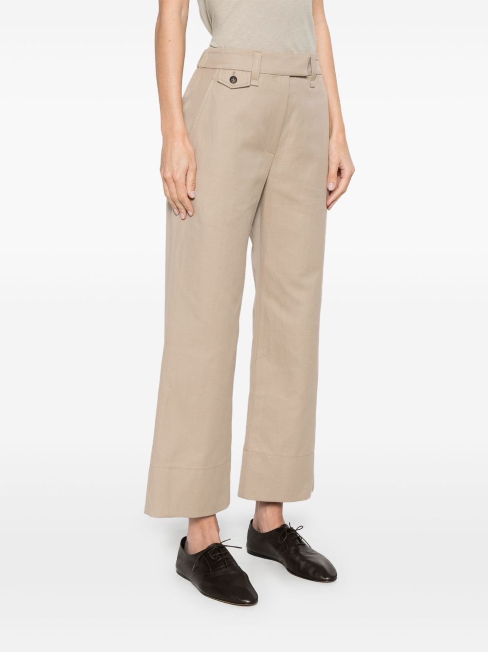 twill-weave trousers - 3