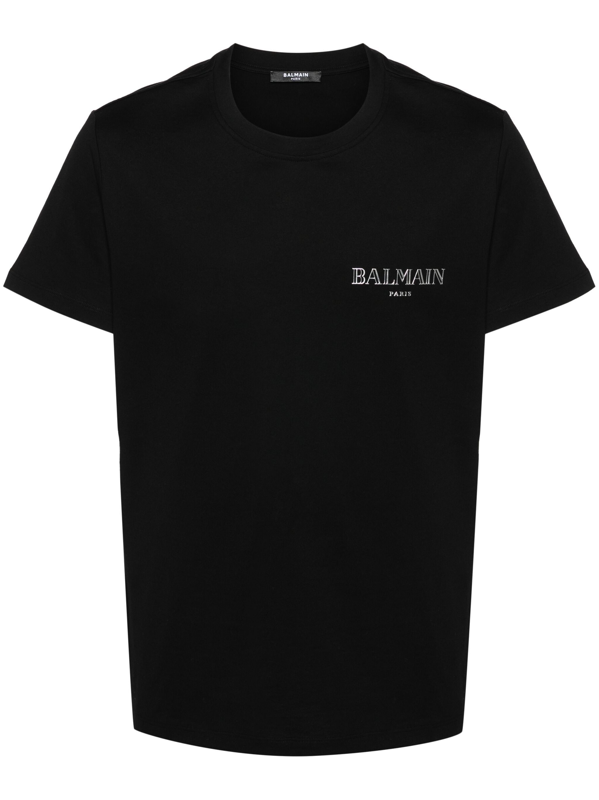 logo-appliqué cotton T-shirt - 1