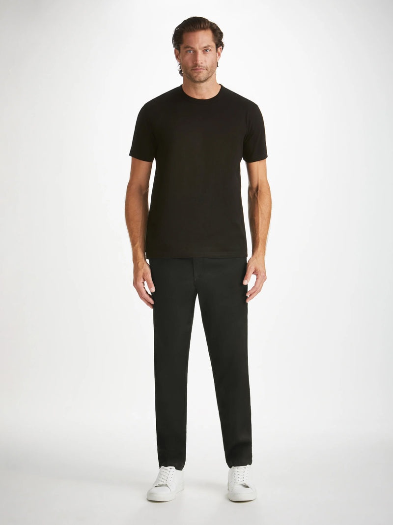 Men's Trousers Harris Lyocell Cotton Black - 2