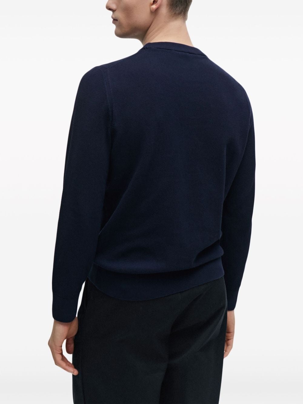 crew-neck cotton jumper - 4