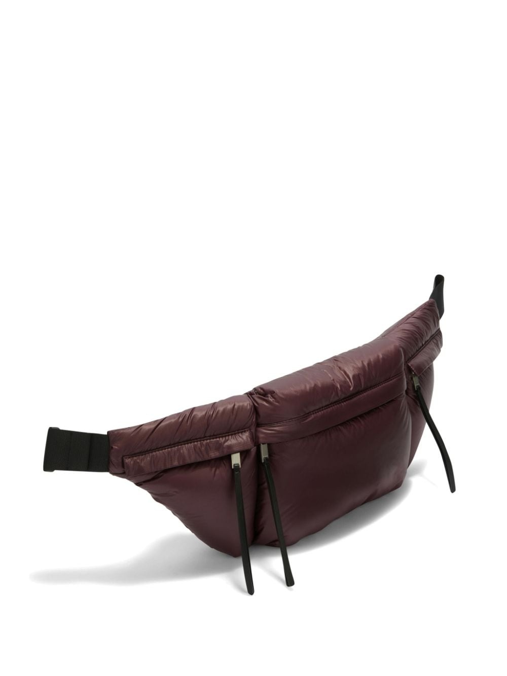 logo-print leather belt bag - 2