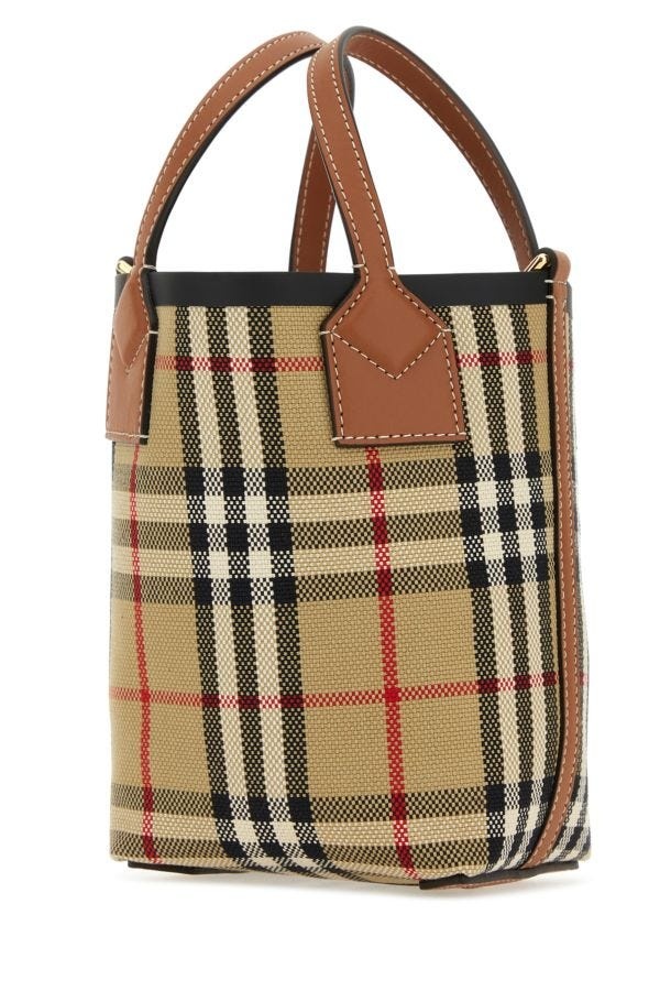 Burberry Burberry Woman Embroidered Fabric London Bucket Bag