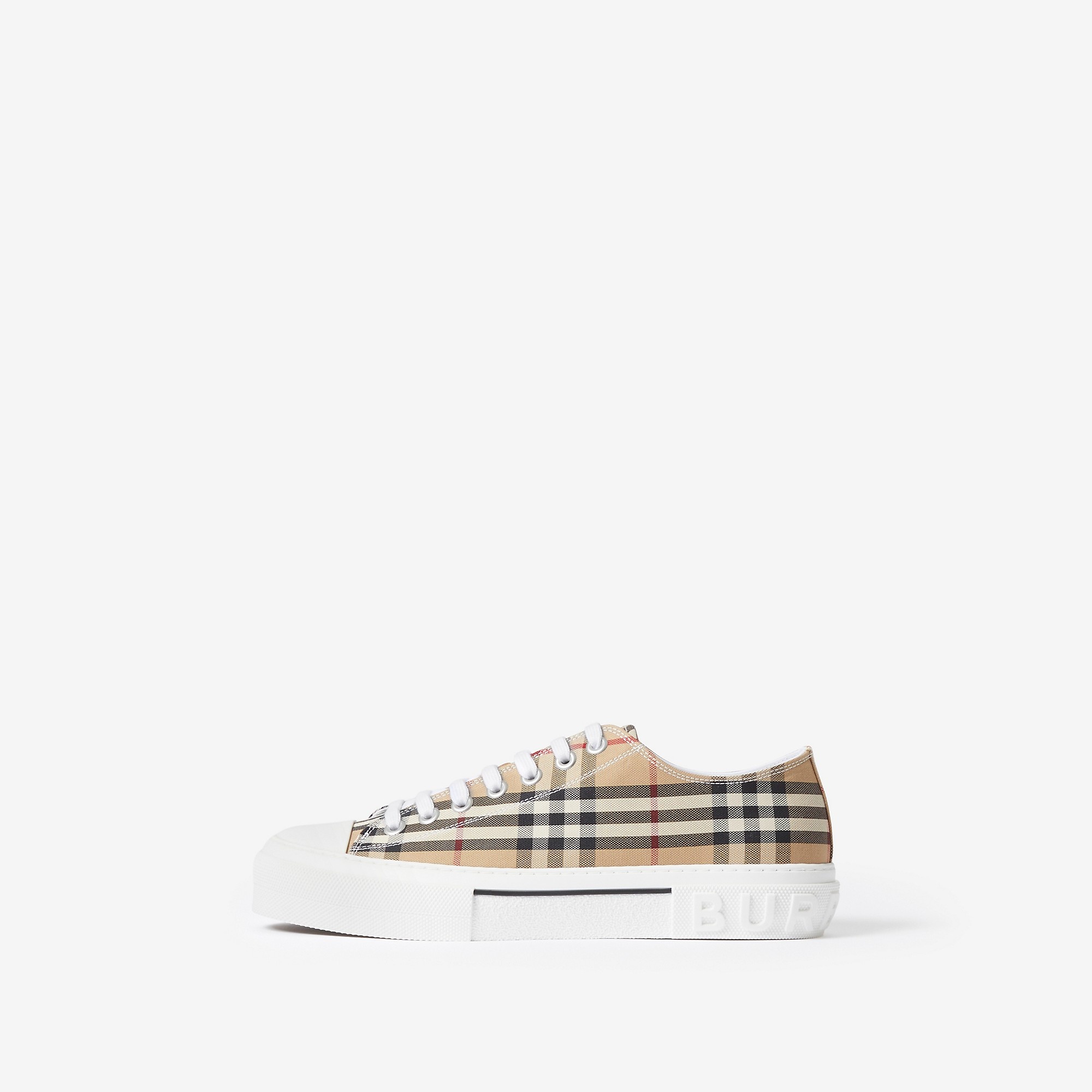 Vintage Check Cotton Sneakers - 6