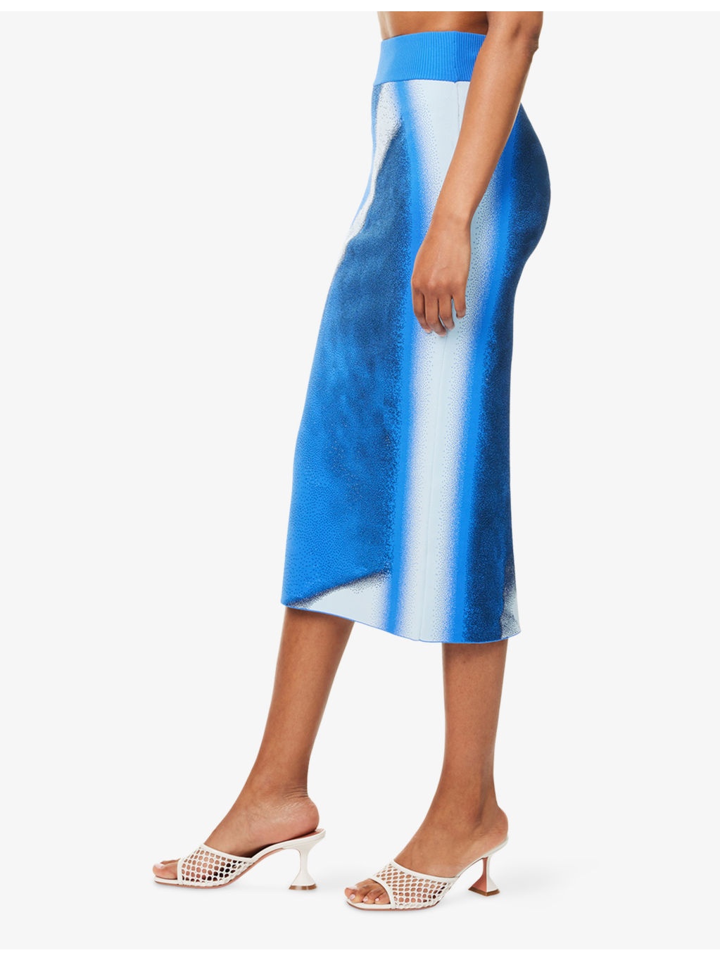 Sophie Split Stretch-Woven Midi Skirt - 3