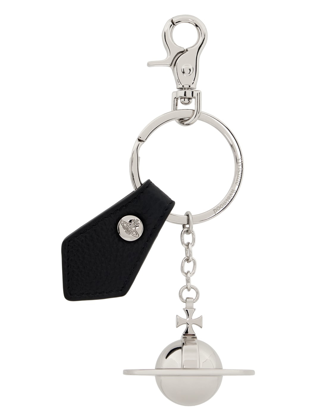 Black & Silver 3D Orb Keychain - 1