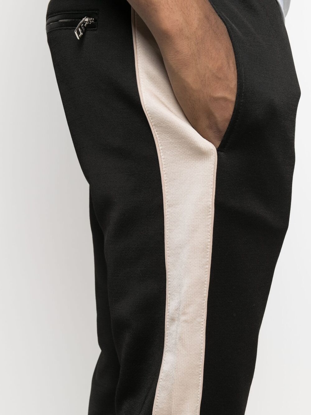 side stripe track pants - 5