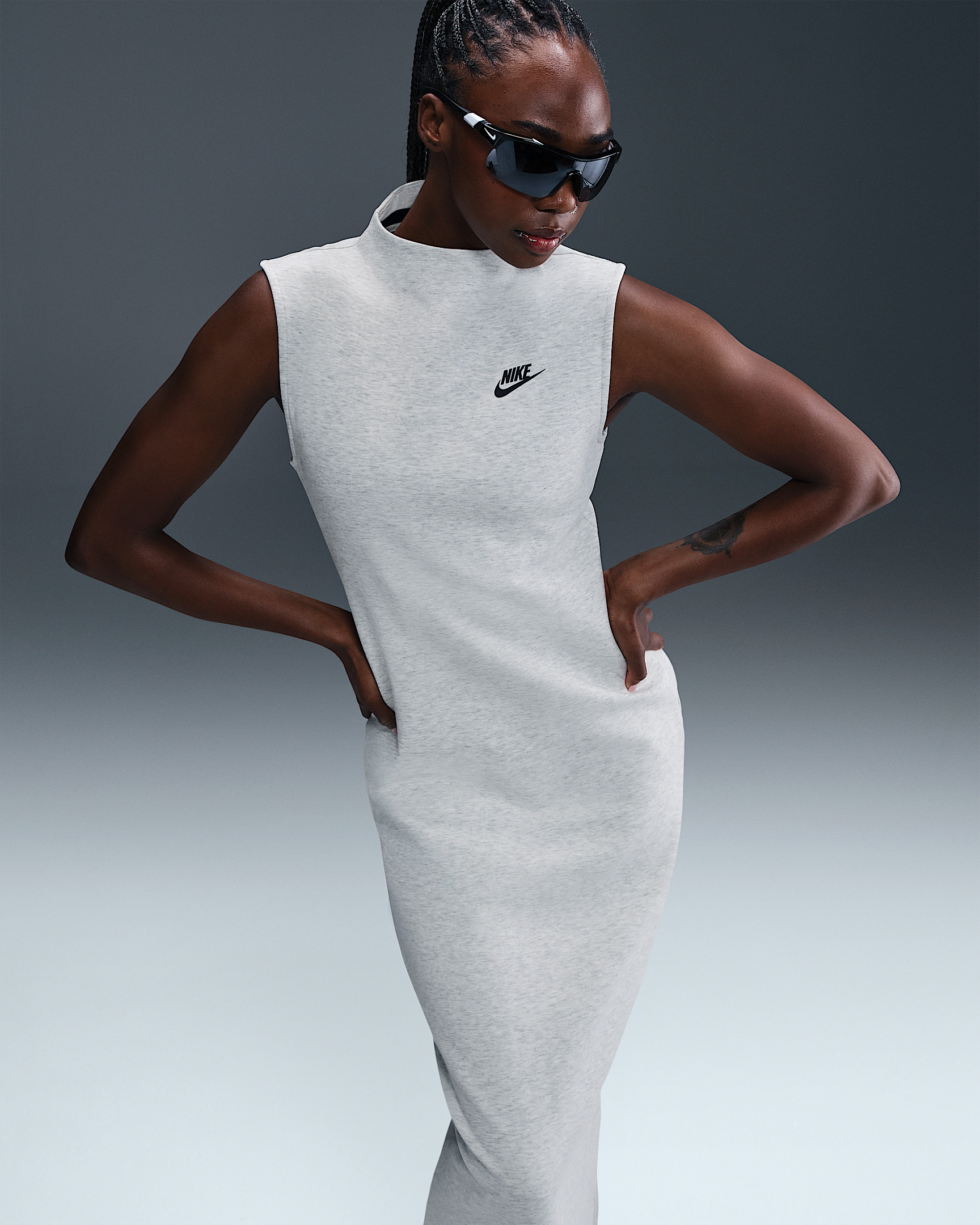 Nike Sportswear Tech Fleece Women's Slim Maxi Tank Dress - 5
