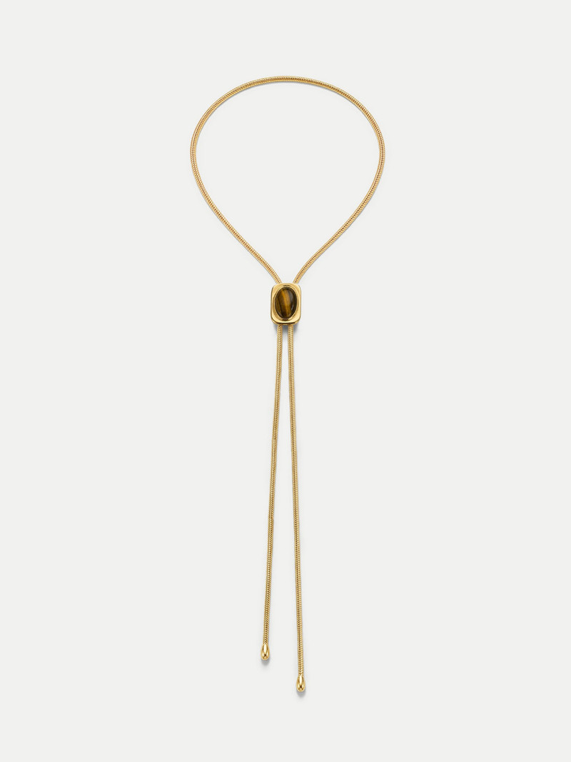 TIGER’S EYE CABOCHON BOLO 4