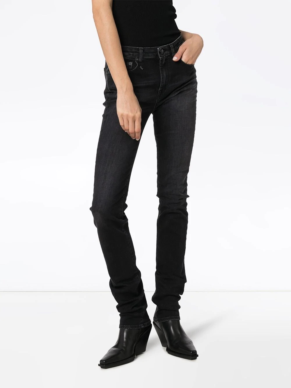 Alison ankle zip skinny jeans - 3