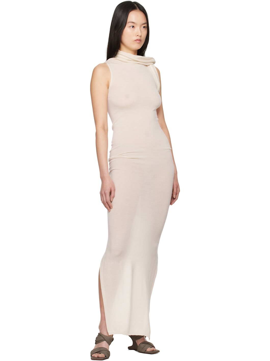 Off-White Hollywood Banded T Maxi Dress - 4