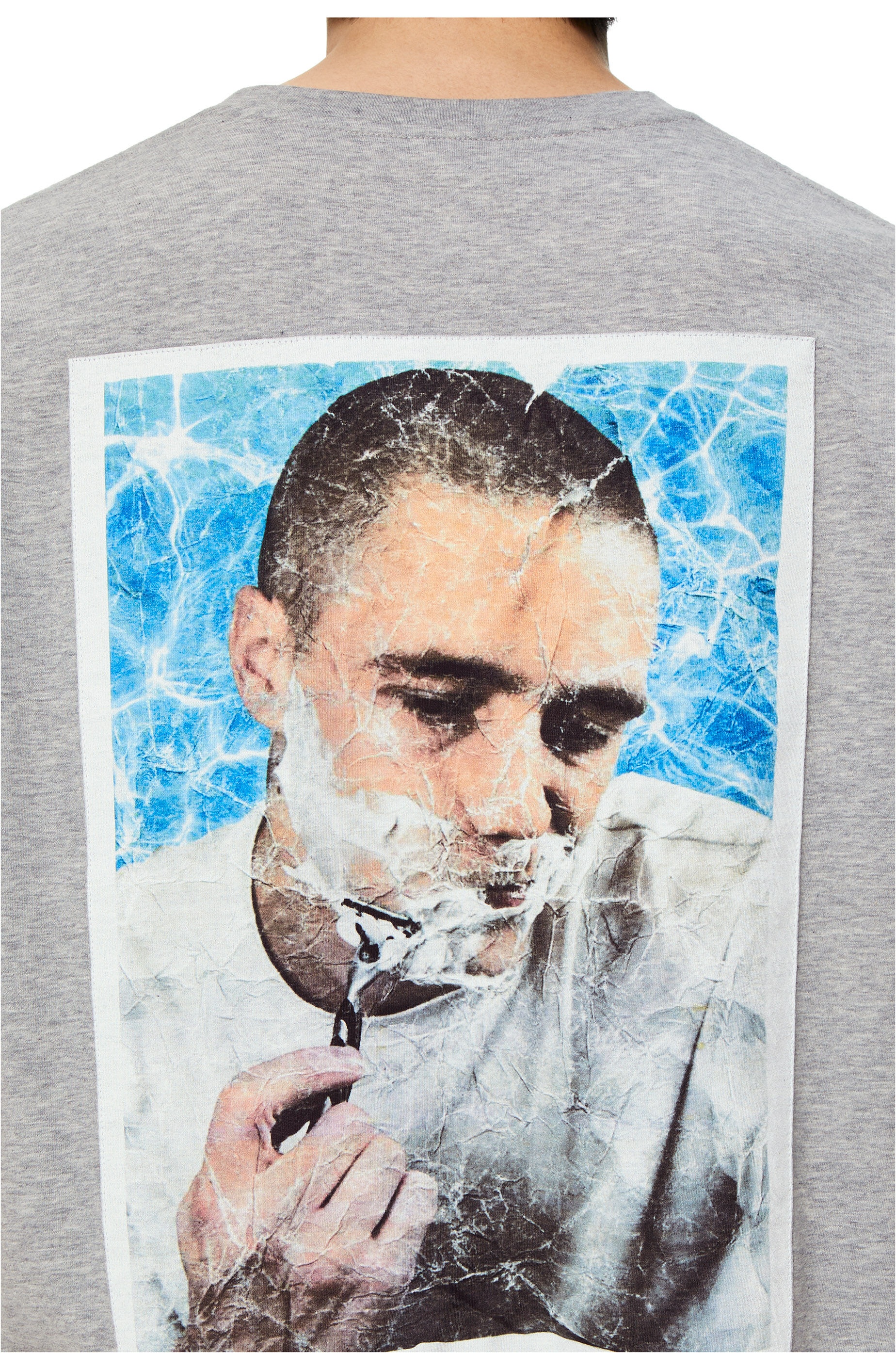 Shaving print T-shirt in cotton - 5