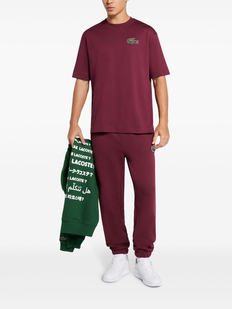 LACOSTE logo-patch track trousers outlook