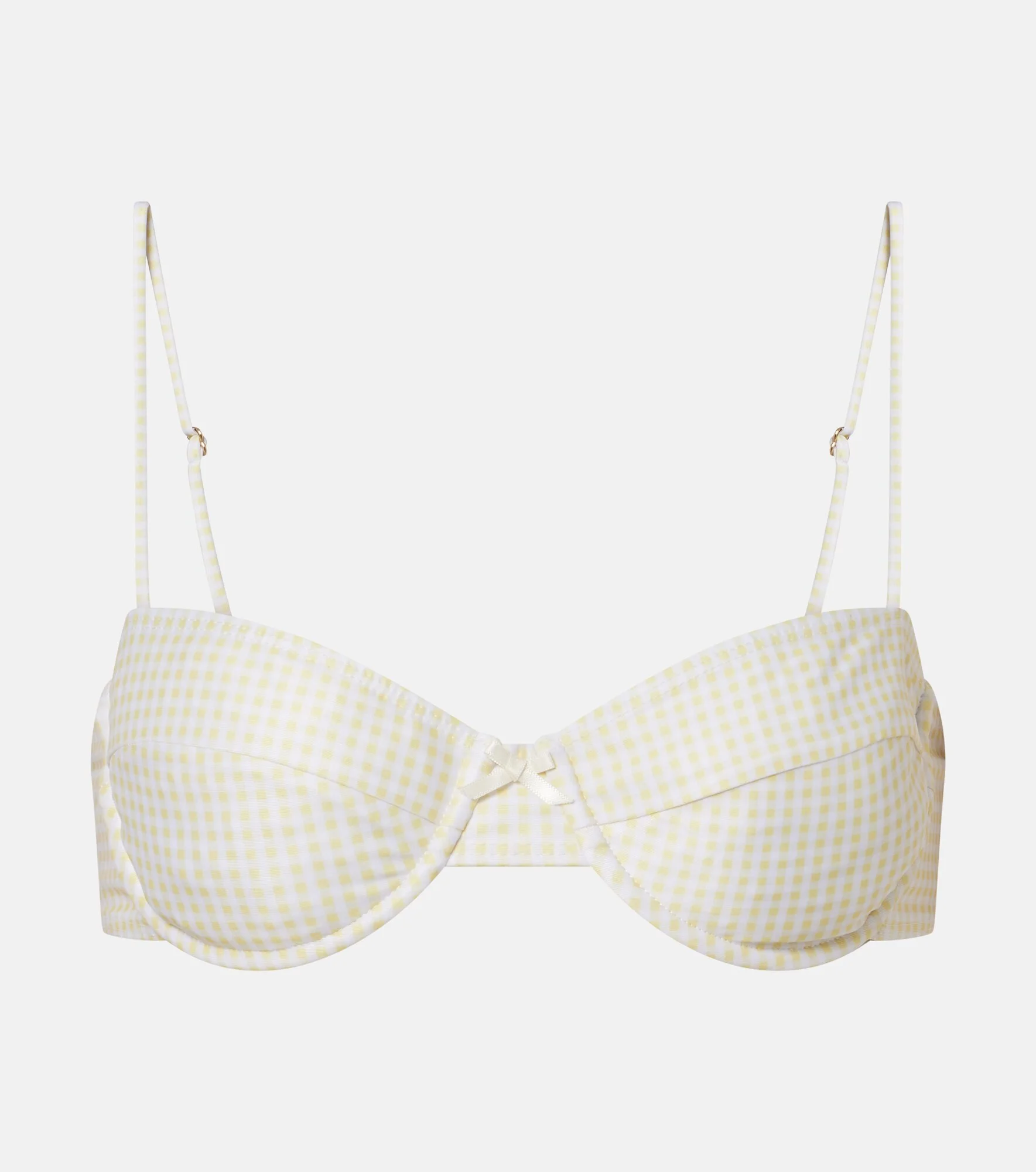 Arelli gingham bikini top - 1