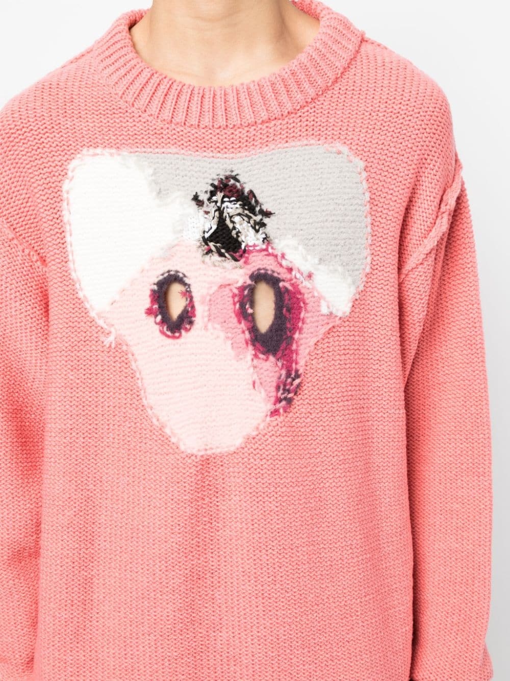 intarsia-knit wool-blend jumper - 5