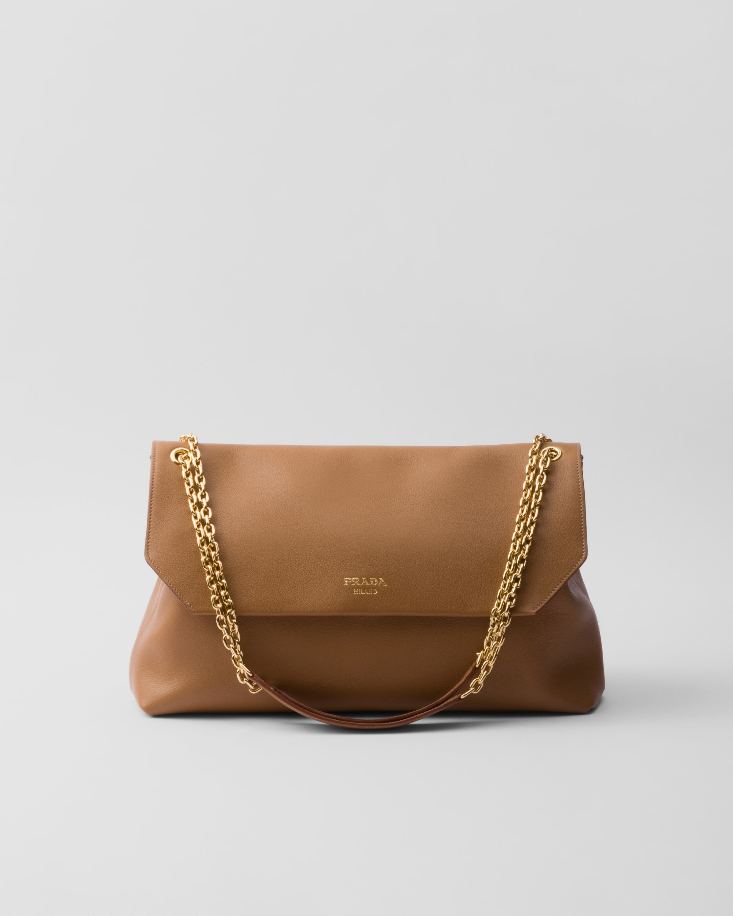 Large leather shoulder bag - 1
