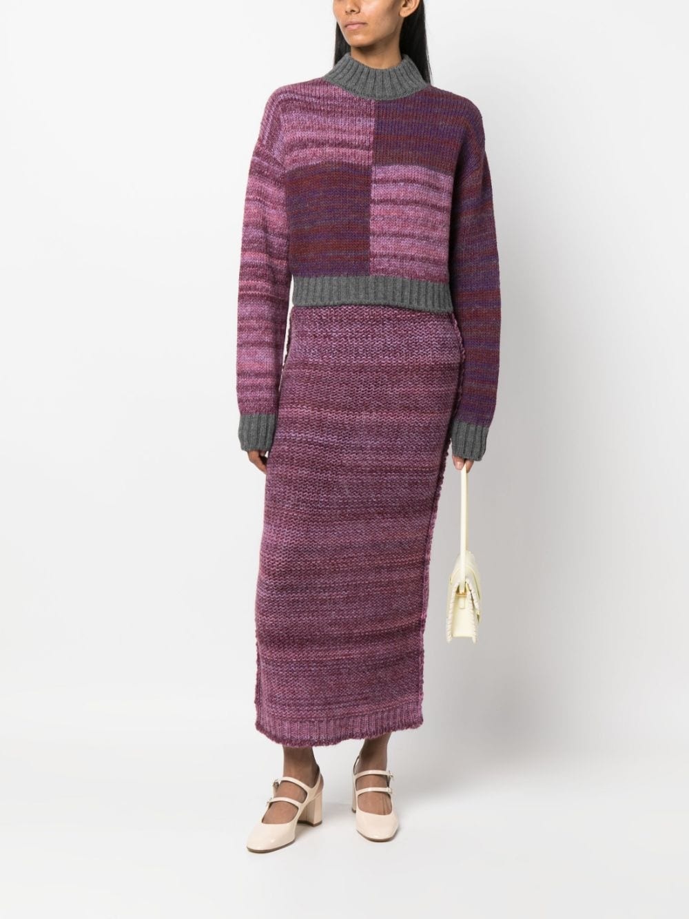 Damien mÃ©lange-effect knitted jumper - 2