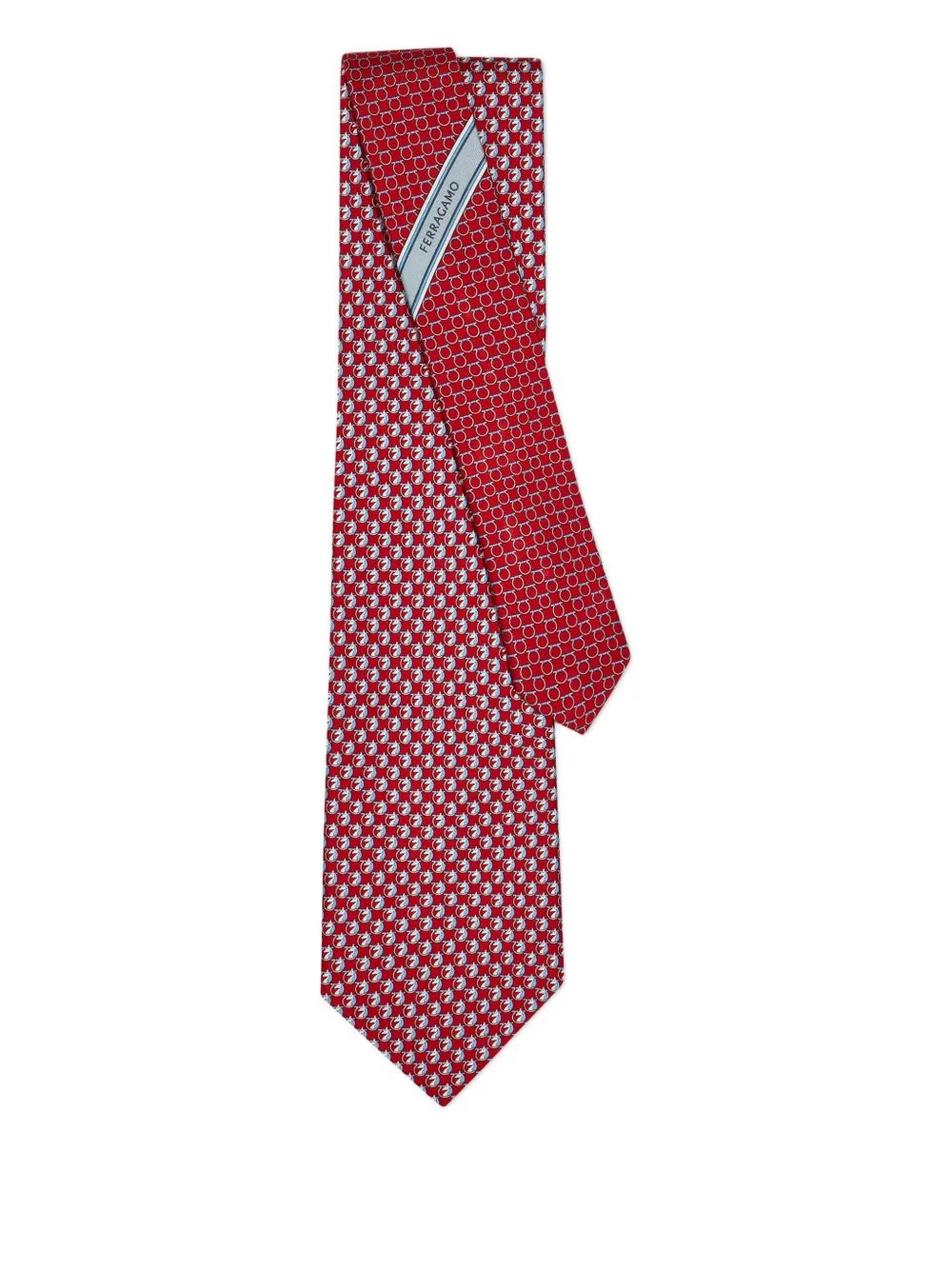 print silk tie - 1