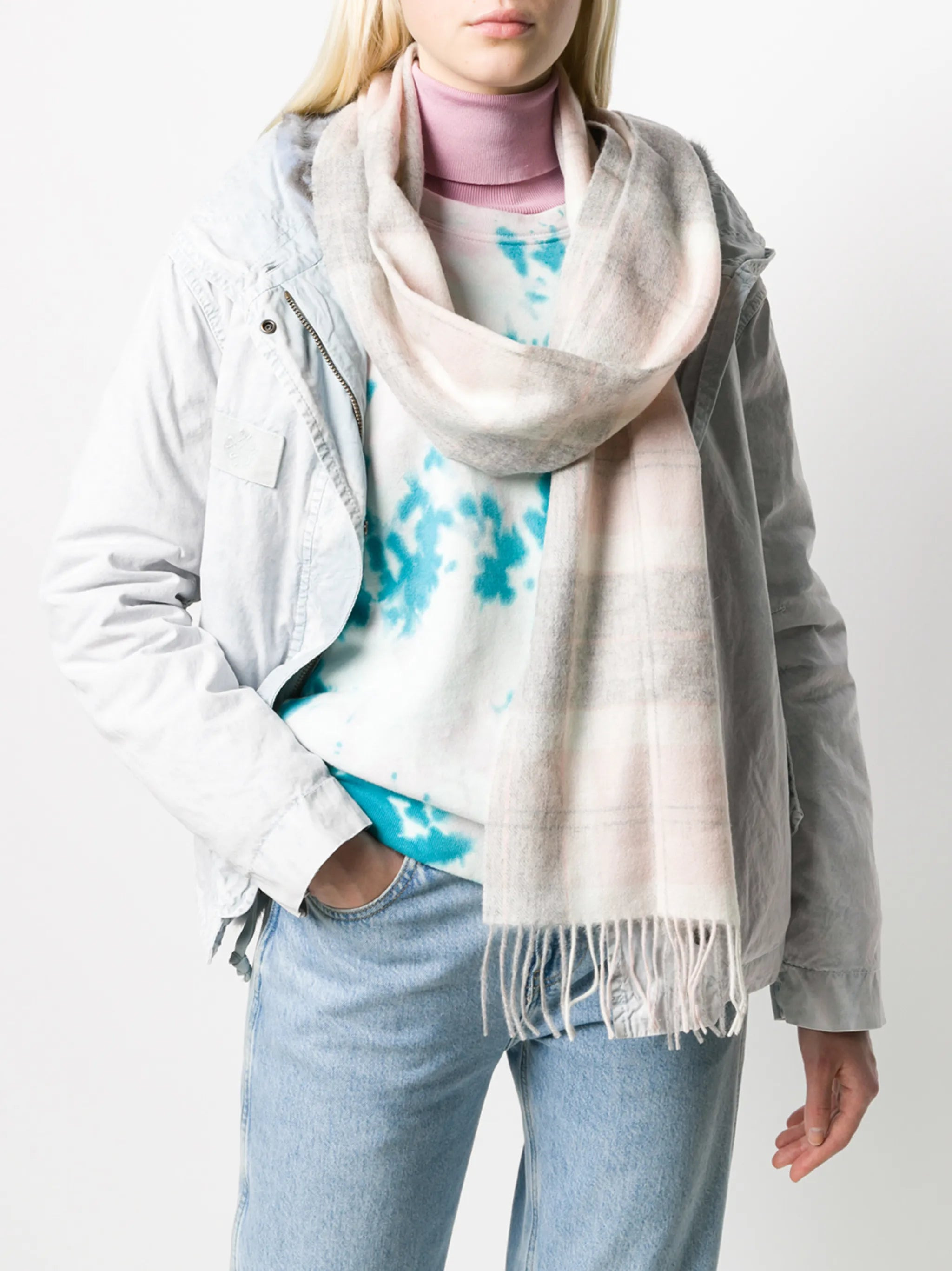 Barbour Two-tone Fringed Scarf - 3