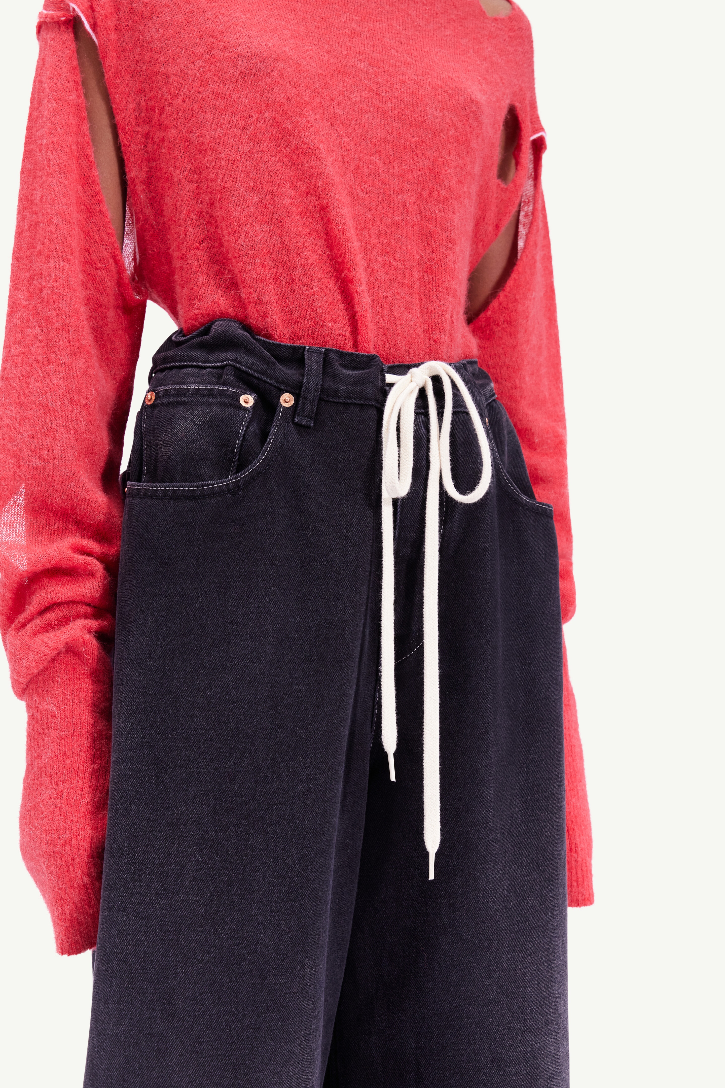 Drawstring jeans - 5