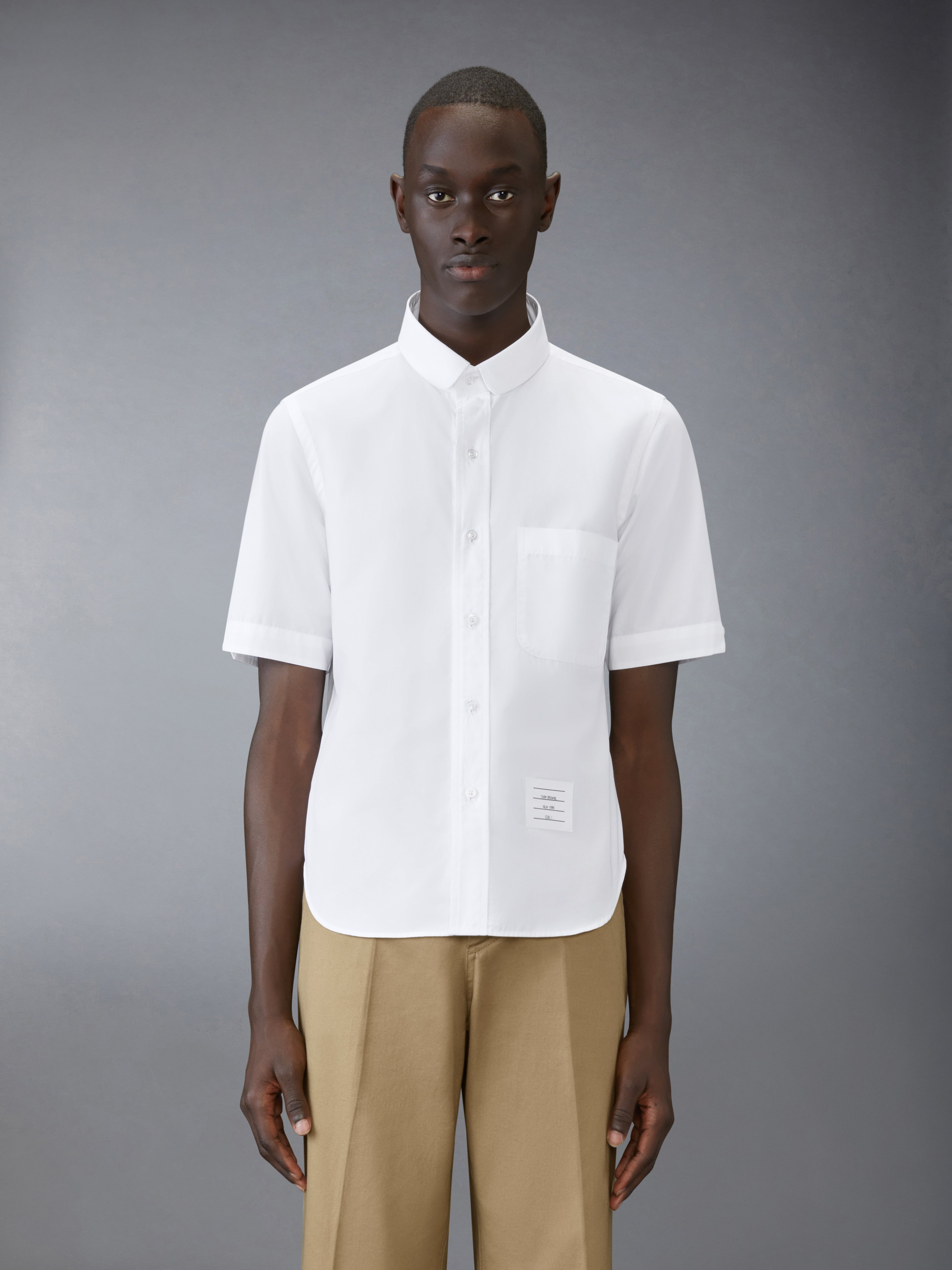 Poplin Round Hem Shirt - 3