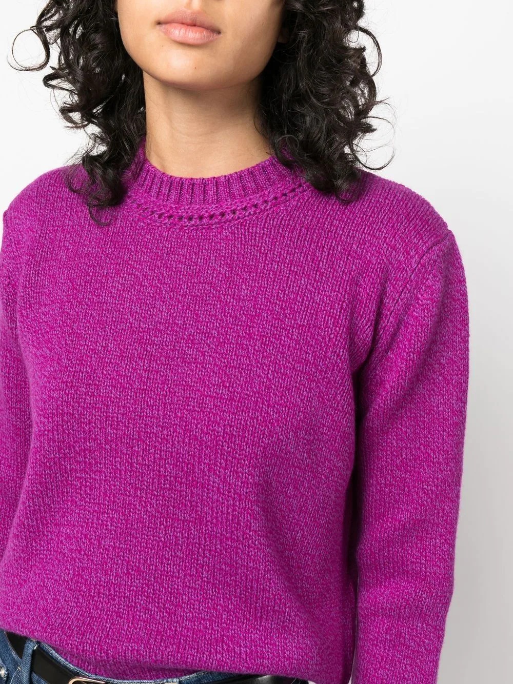 crew-neck long-sleeve jumper - 5