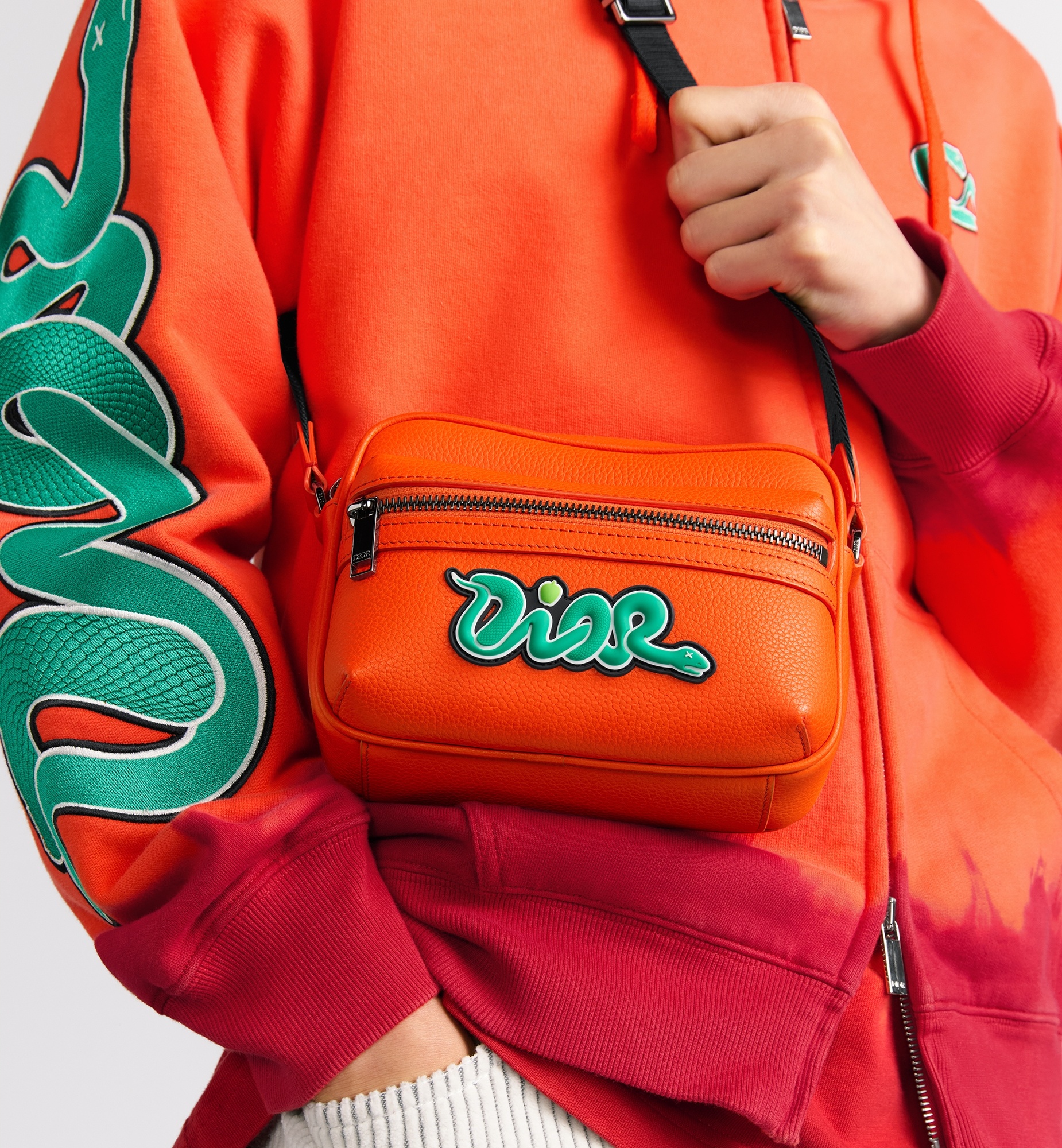 DIOR AND KAWS Mini Rider 2.0 Zipped Messenger Bag - 3