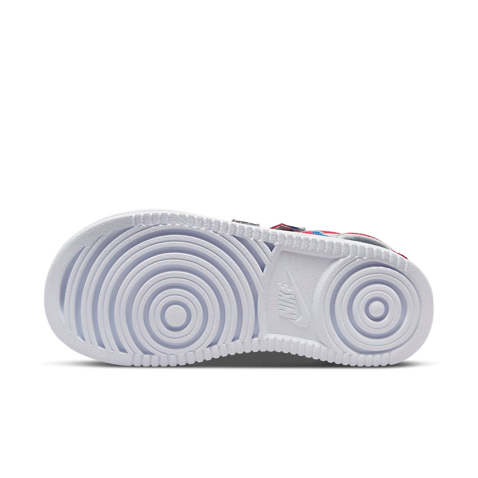 (WMNS) Nike Icon Classic Velcro Thick Sole Stylish Sports White Blue Red Sandals 'White Blue Red' DH - 6