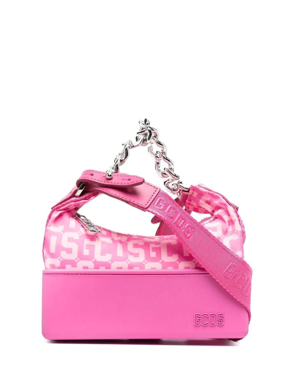 logo-print shoulder bag - 1