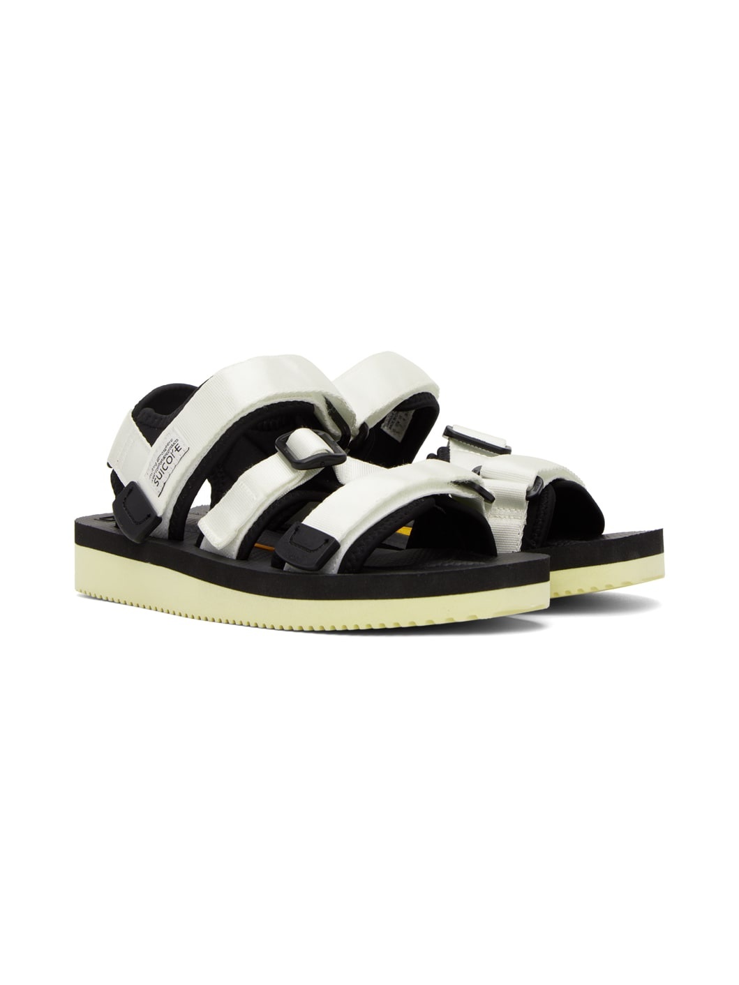 White & Black KISEE-V Sandals - 4