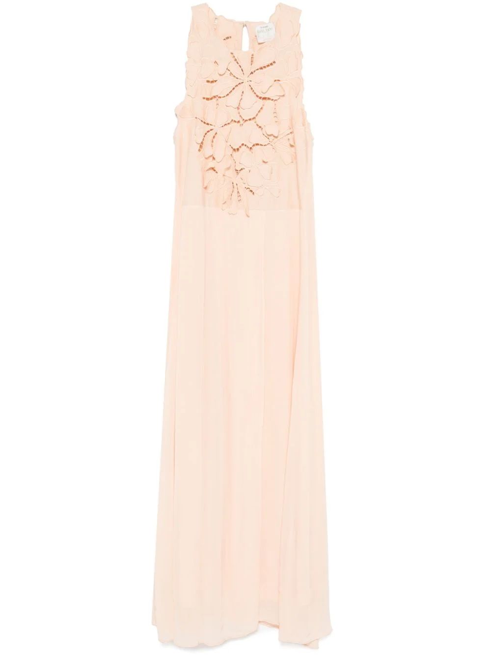 floral-appliqué maxi dress - 1