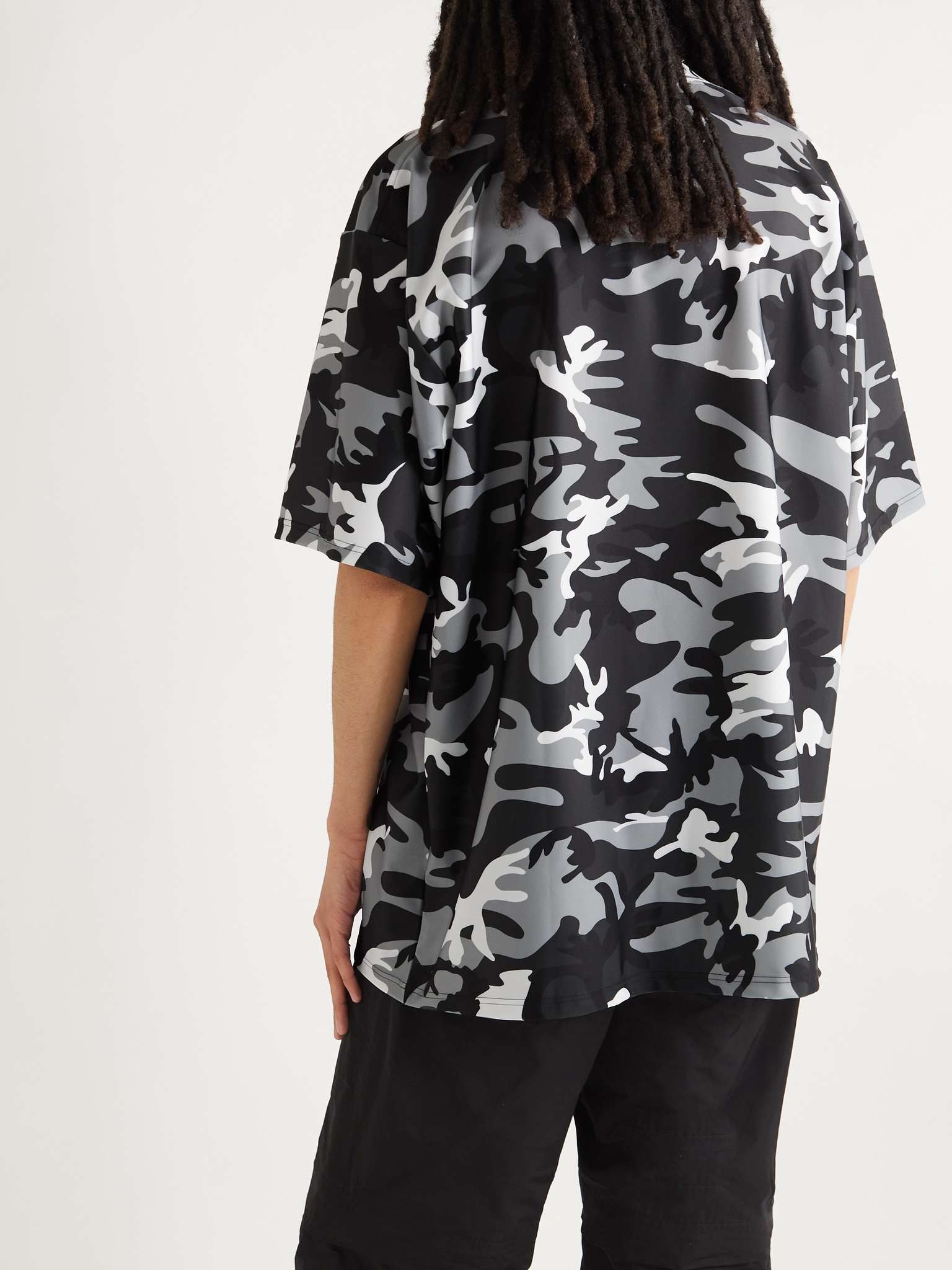 Swim Oversized Camouflage-Print Shell T-Shirt - 4