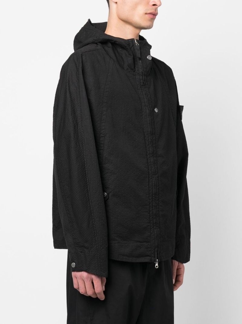strap hooded jacket - 3