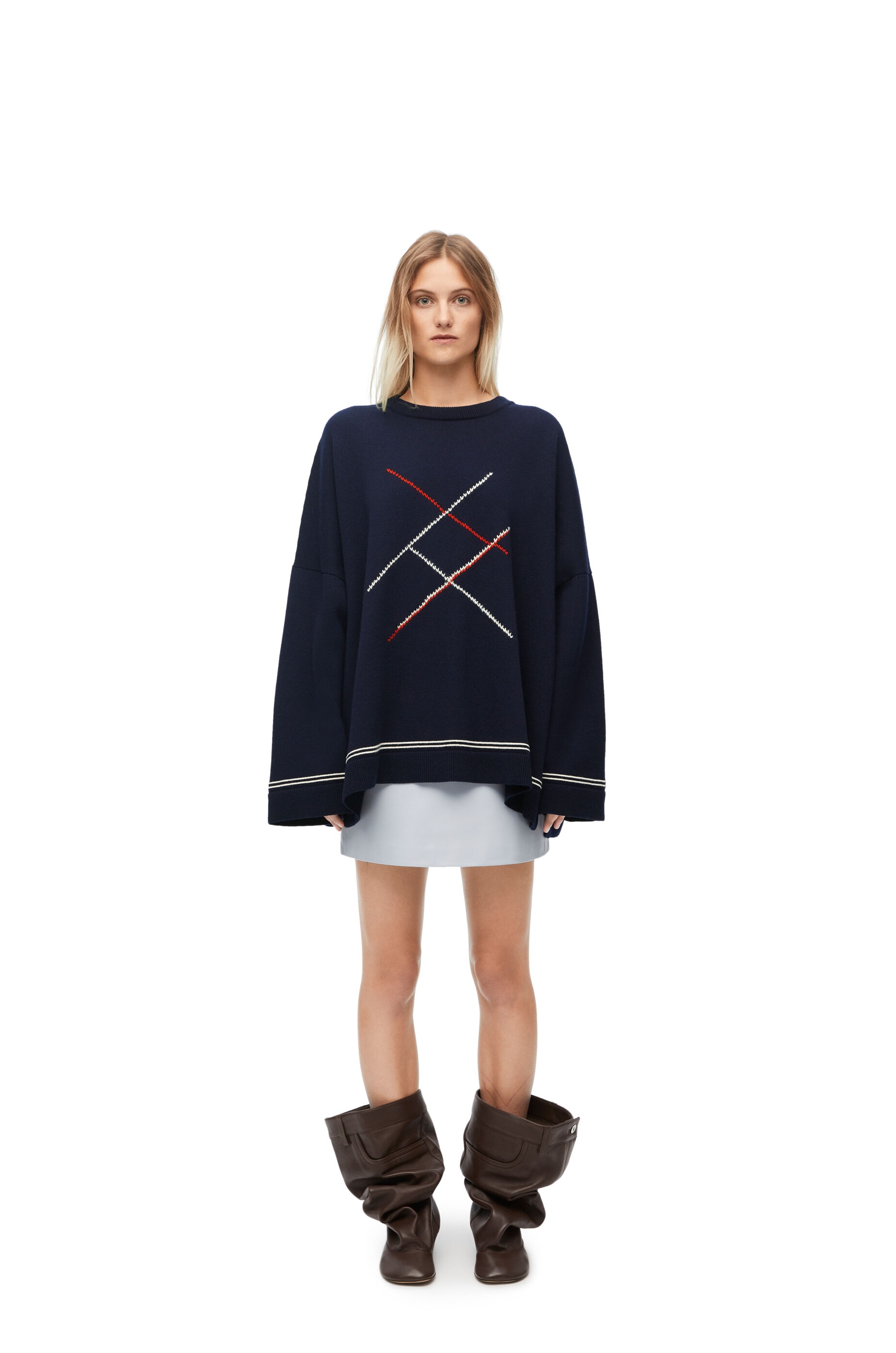 Argyle sweater in wool - 2