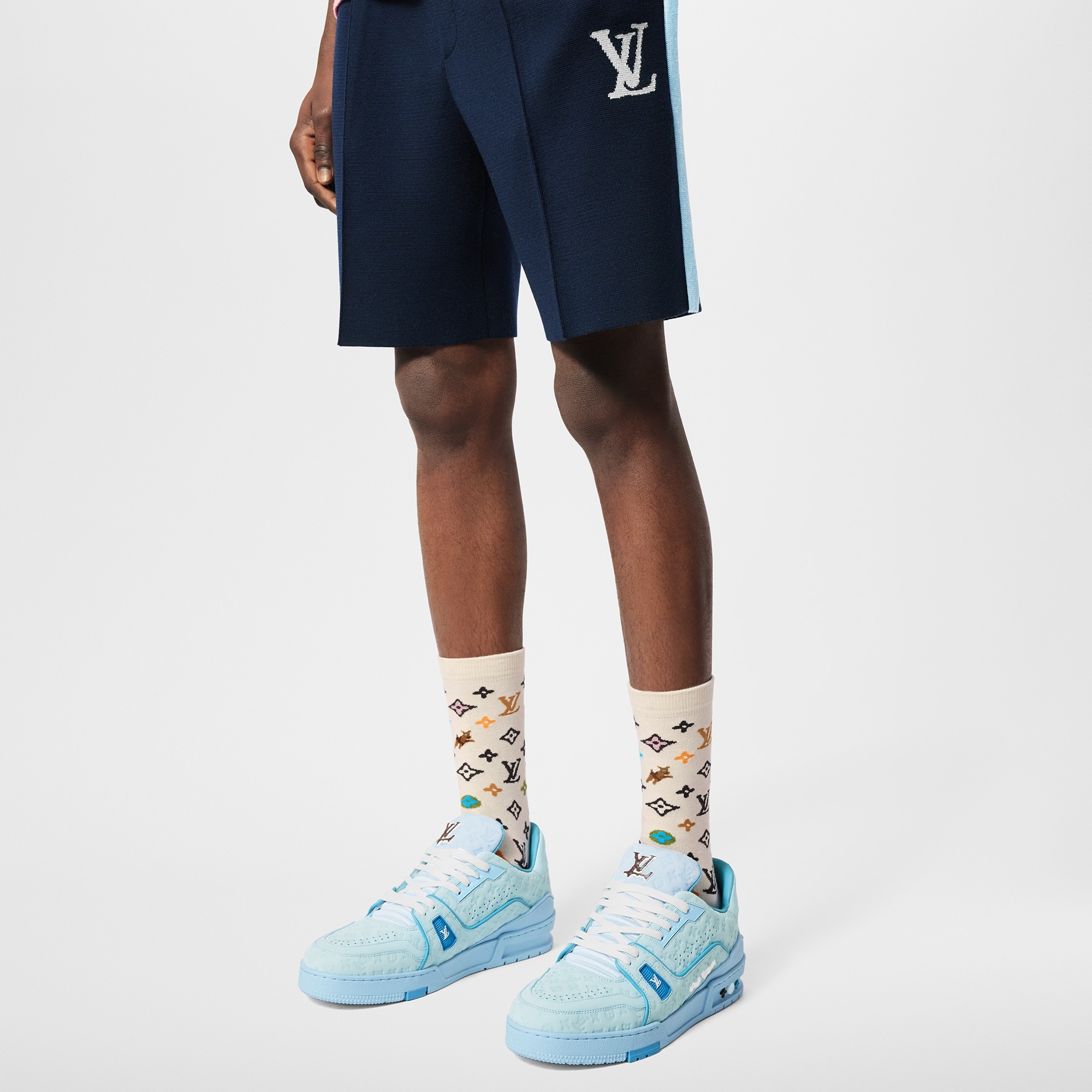 Monogram Craggy Socks - 4