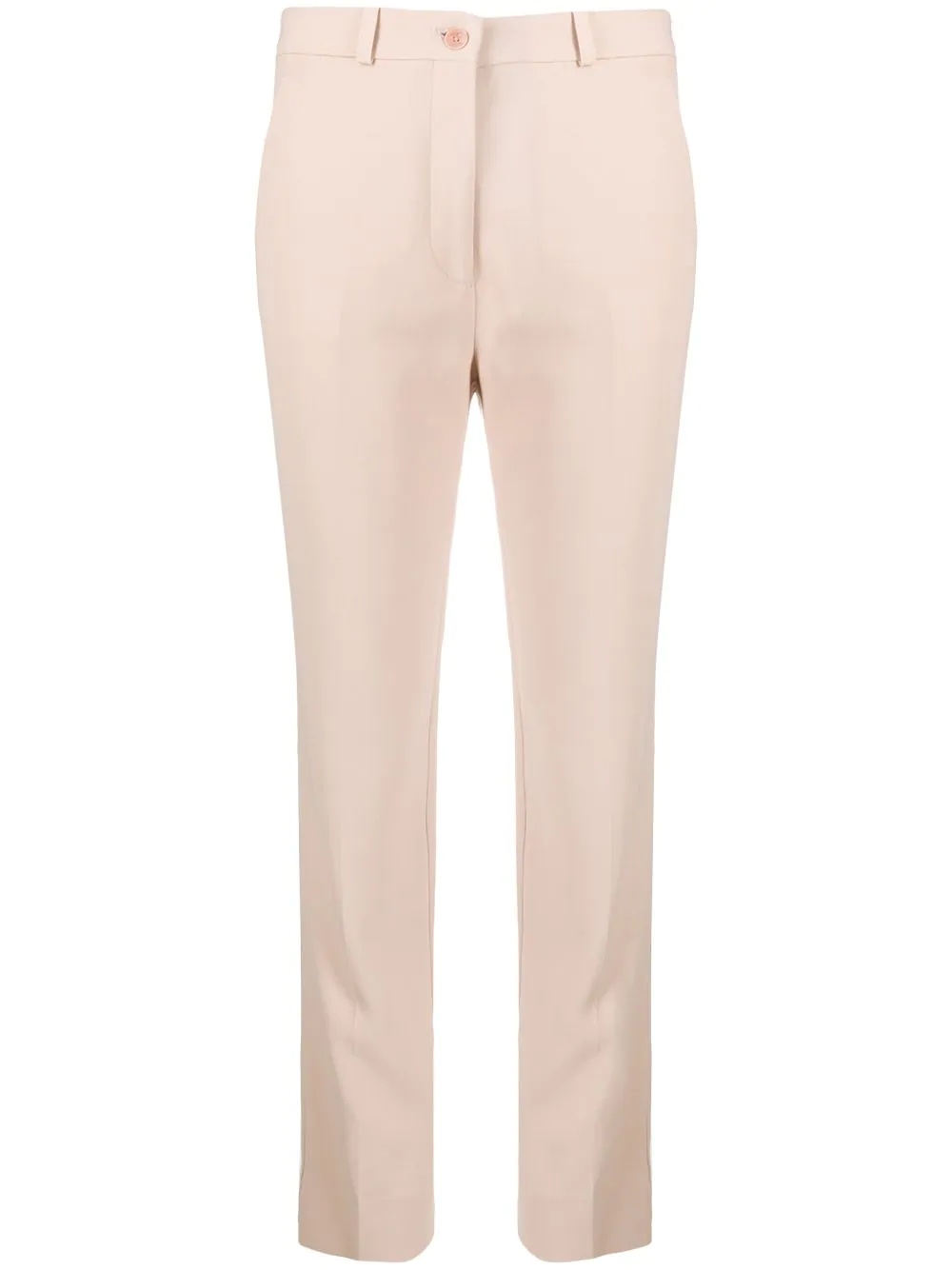 cropped slim-fit trousers - 1