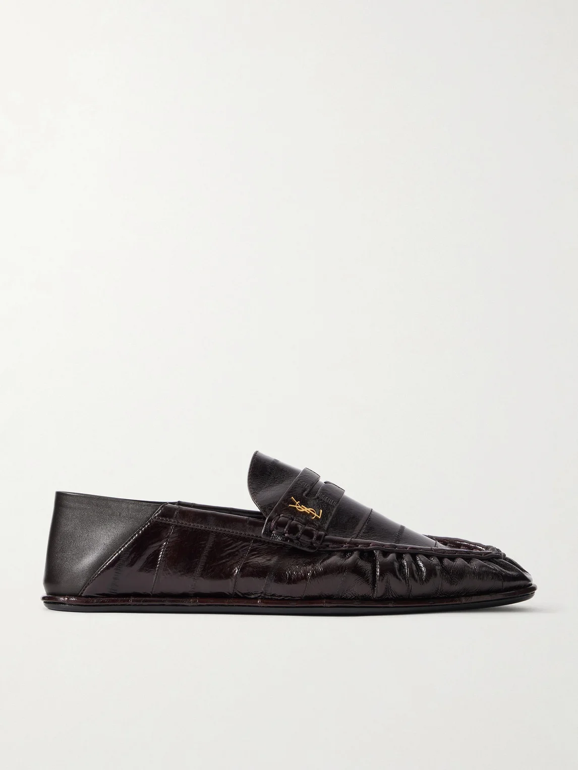 Le Loafer Monogram Logo-Appliquéd Eel Penny Loafers - 1