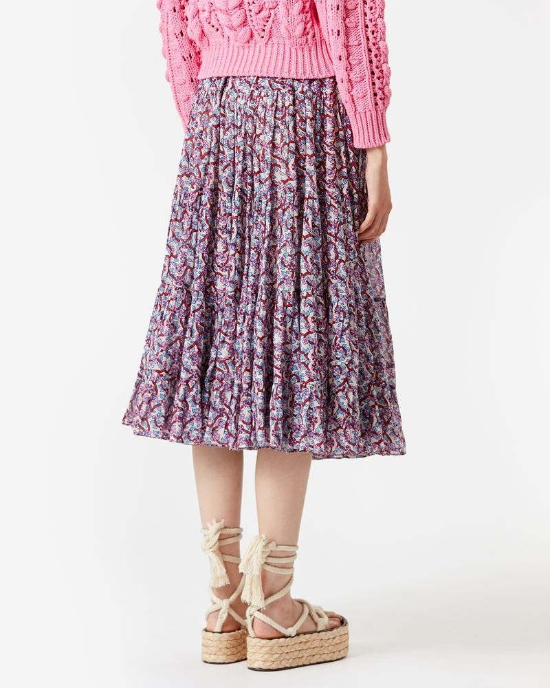 ELFA LONG PRINTED COTTON SKIRT 5