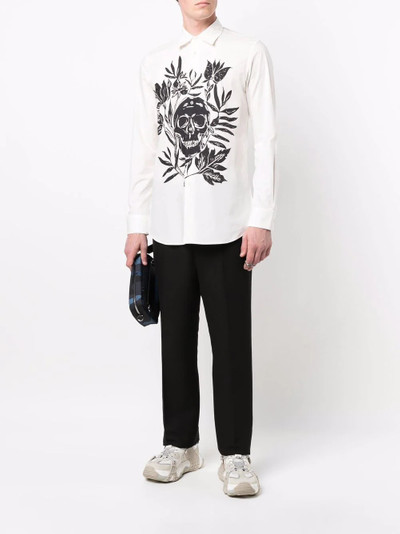 Alexander McQueen skull-print cotton shirt outlook