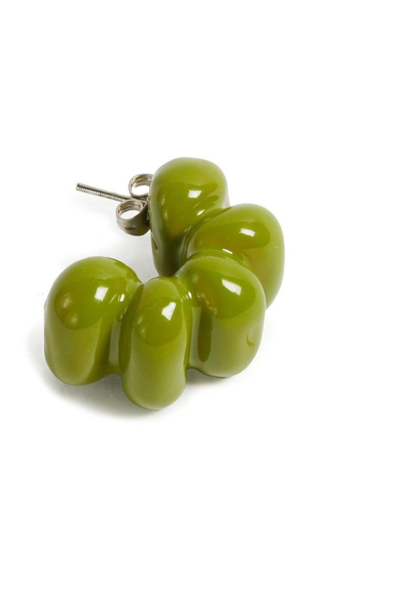 SUNNEI PUFFY EARRINGS / lime outlook